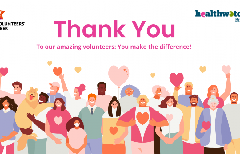 Cartoon graphic showing a diverse group of people and text saying 'Thank You'